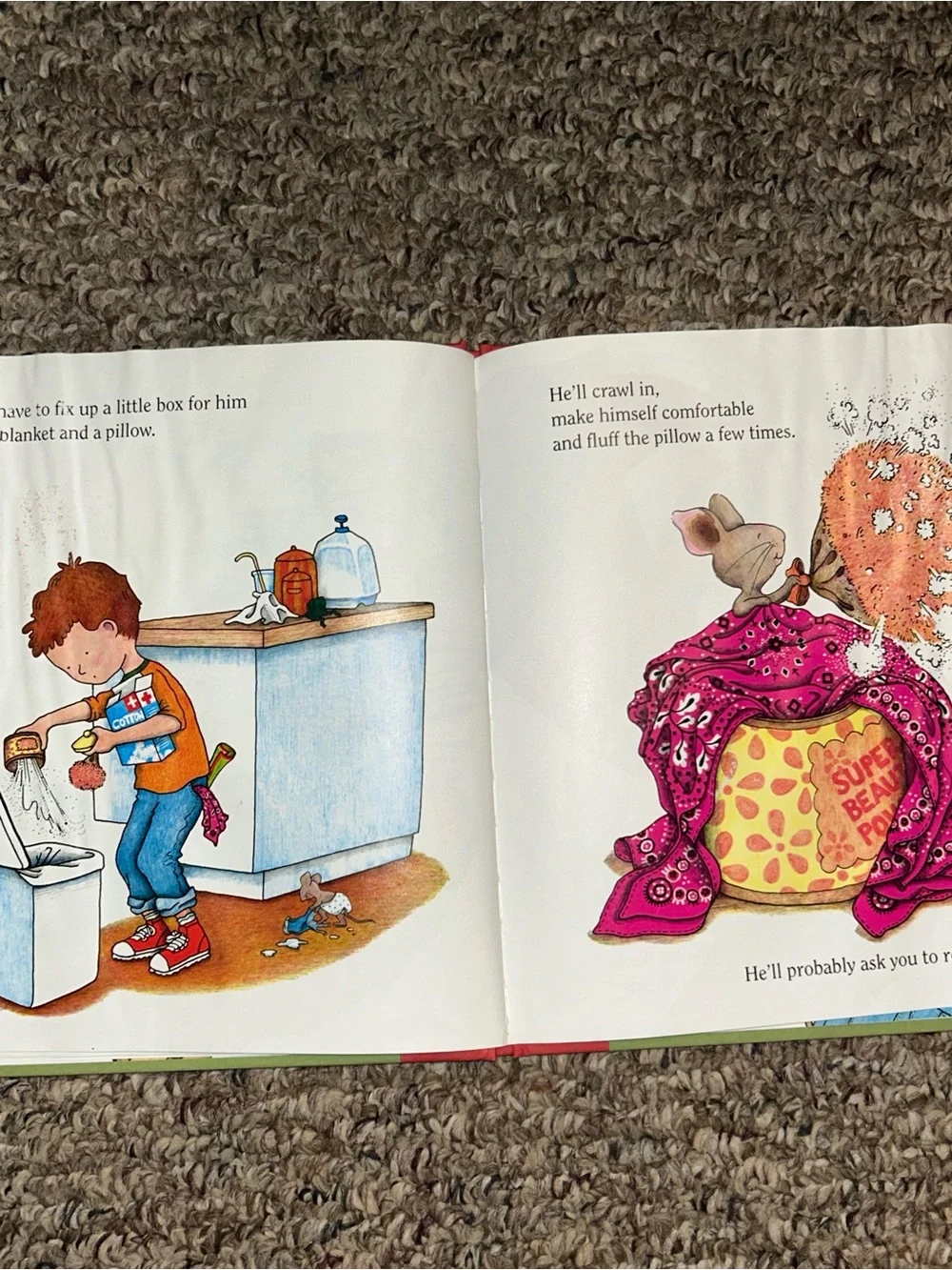 If You Give A Mouse A Cookie by Laura Numeroff, Vtg Hardcover, 2010